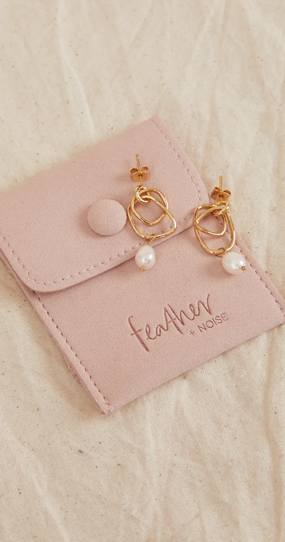 Elena Earrings - Gold - Image 4