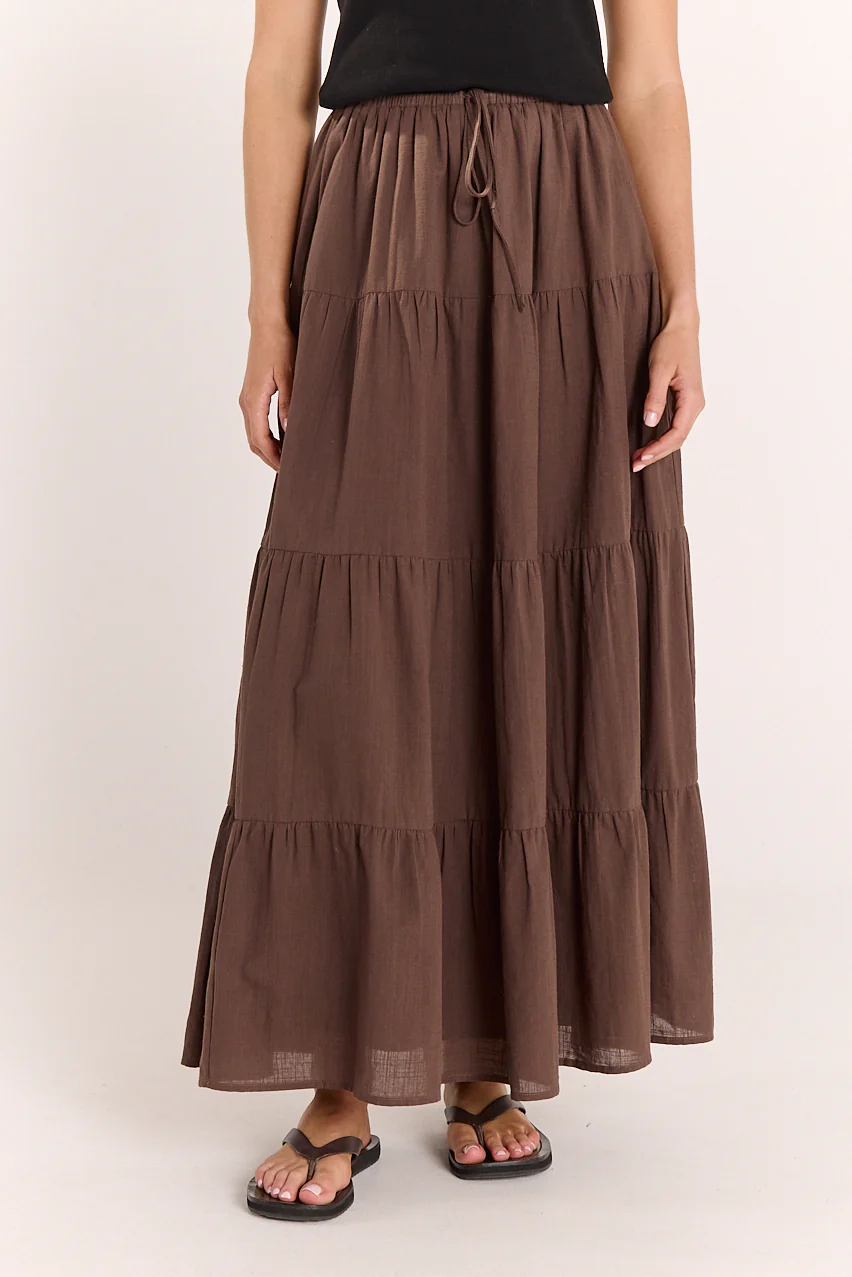 Elena Skirt - Chocolate - Image 3