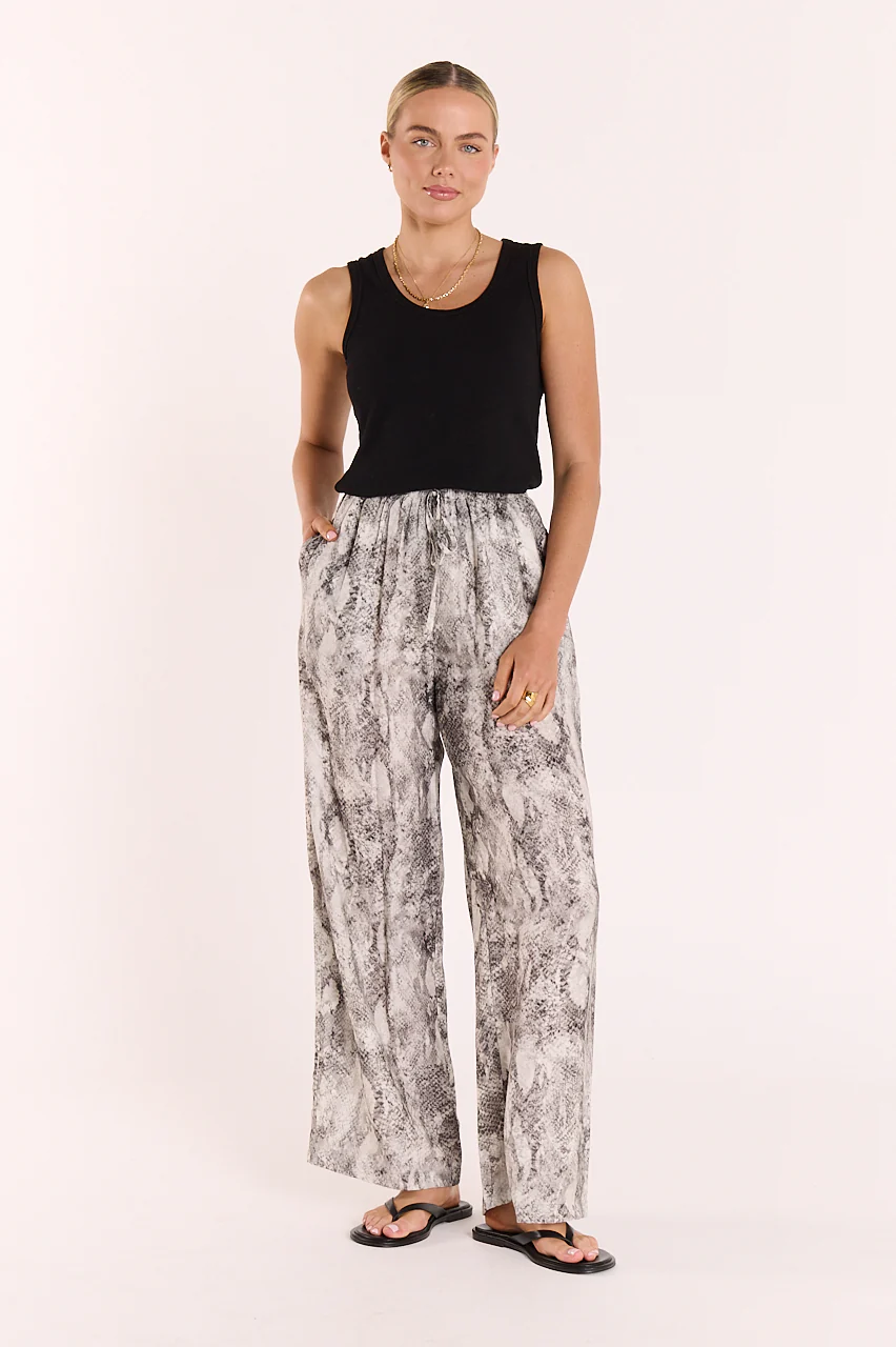 Elisha Pant - Black Snakeskin - Image 6