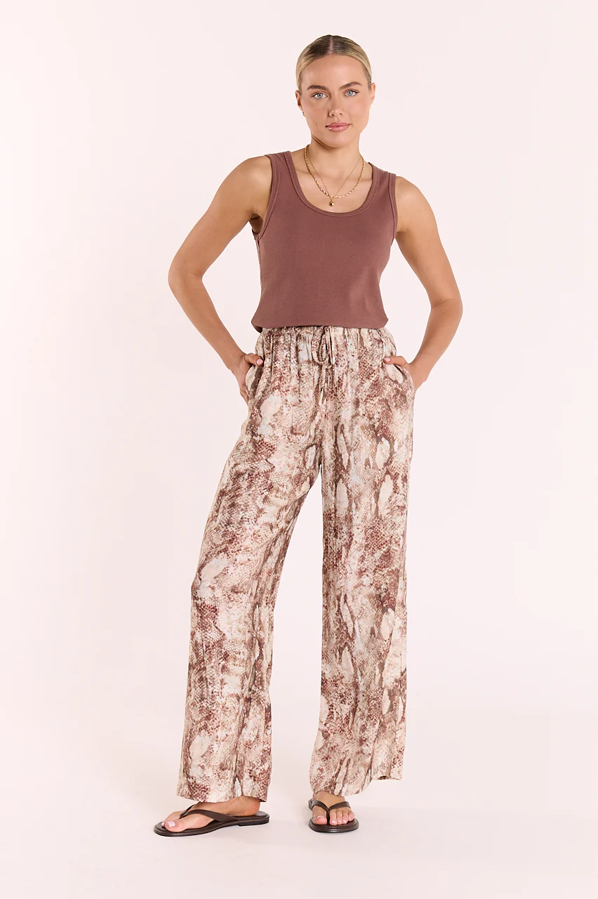 Elisha Pant - Chocolate Snakeskin - Image 4