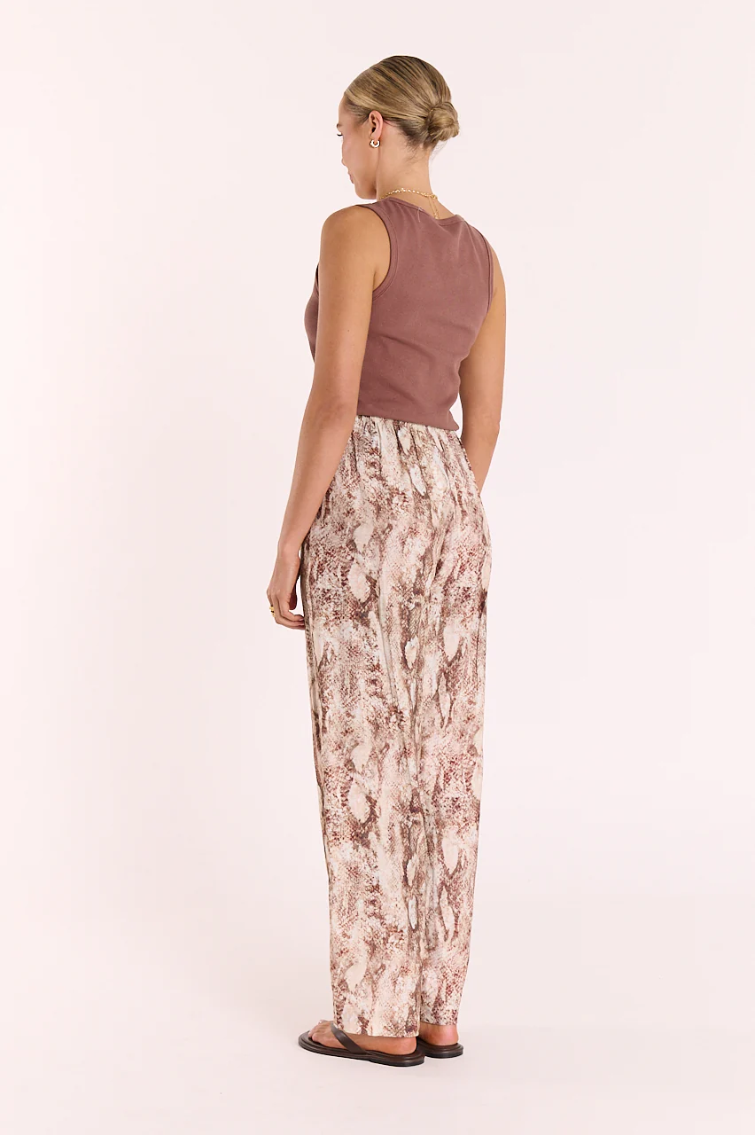 Elisha Pant - Chocolate Snakeskin - Image 6