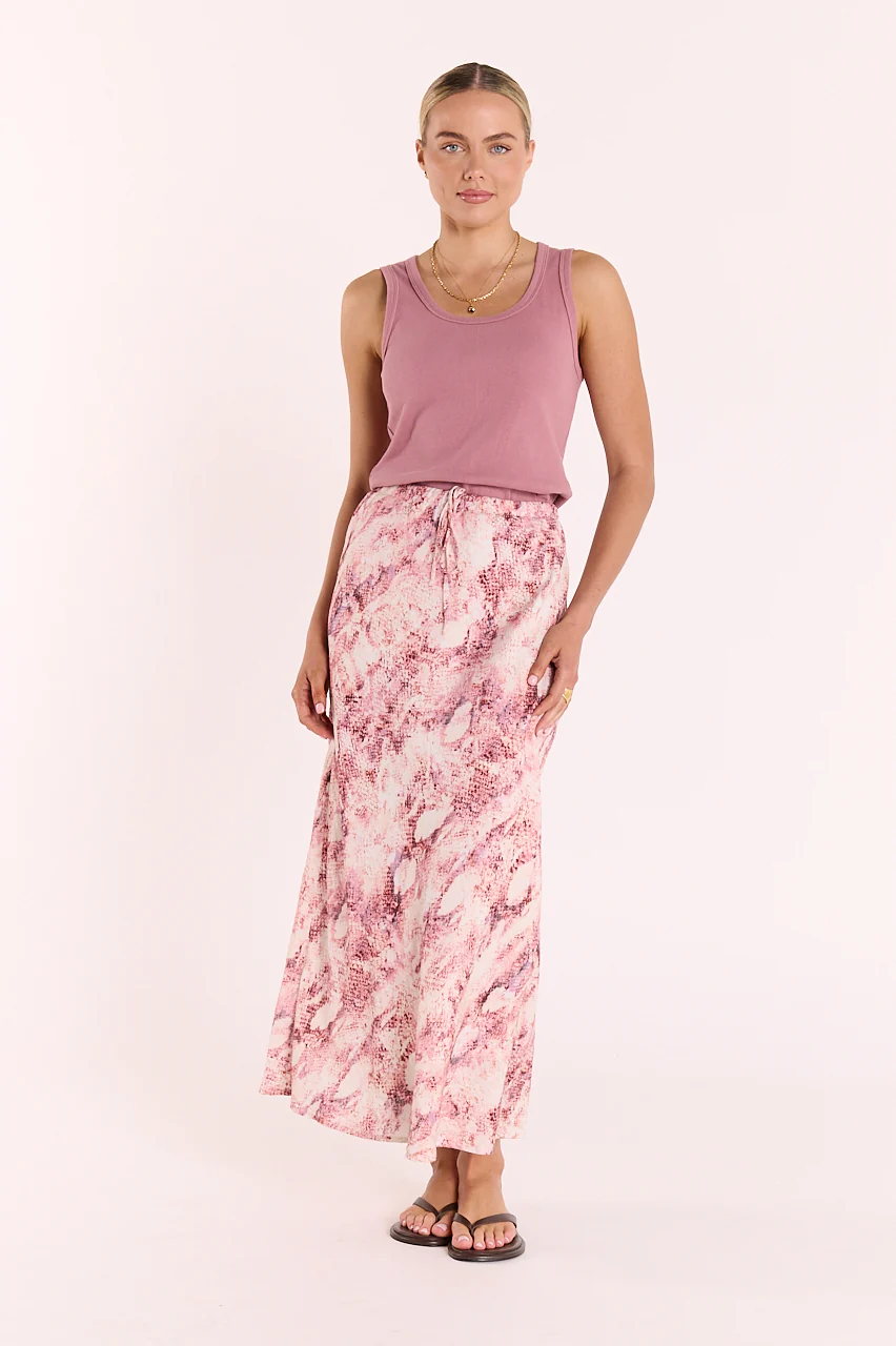 Elisha Skirt - Pink Snakeskin - Image 3