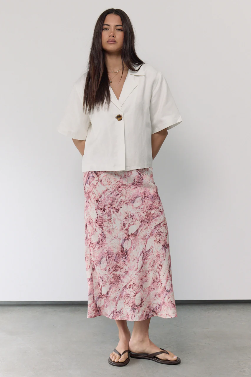 Elisha Skirt - Pink Snakeskin - Image 4