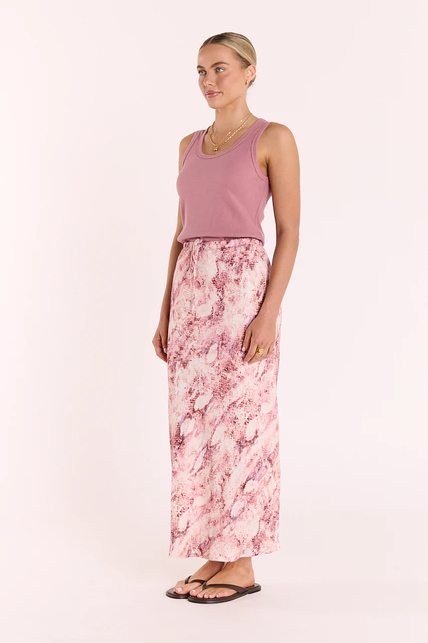 Elisha Skirt - Pink Snakeskin - Image 5