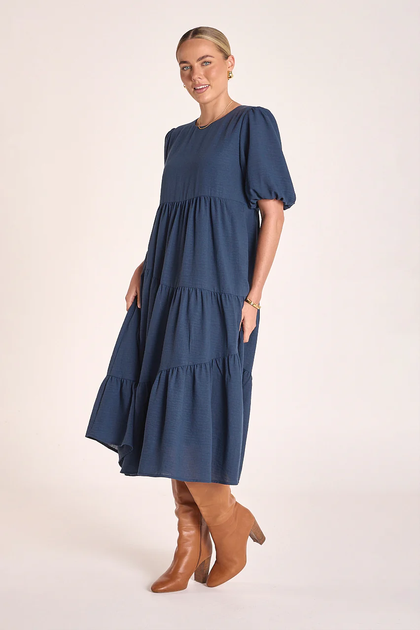 Elle Dress - Navy - Image 5