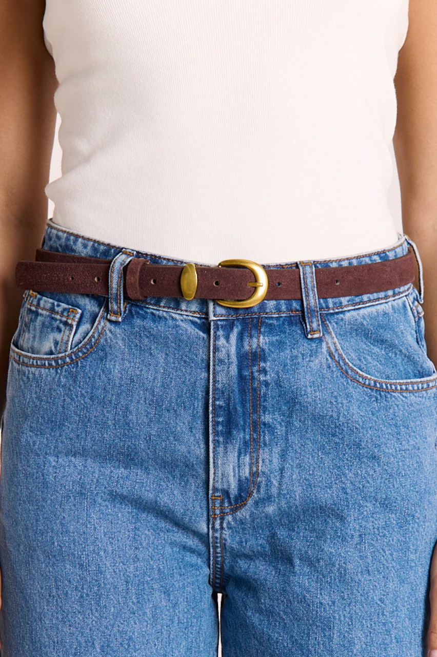 Emerson Belt - Chocolate Suede - Image 2