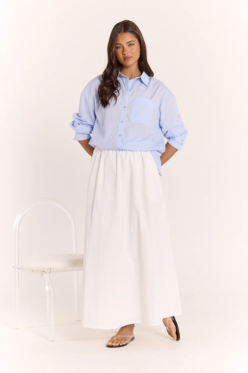 Emily Shirt - Blue Stripe - Image 5