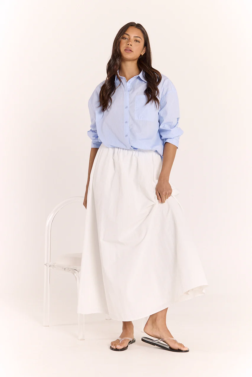 Emily Shirt - Blue Stripe - Image 6