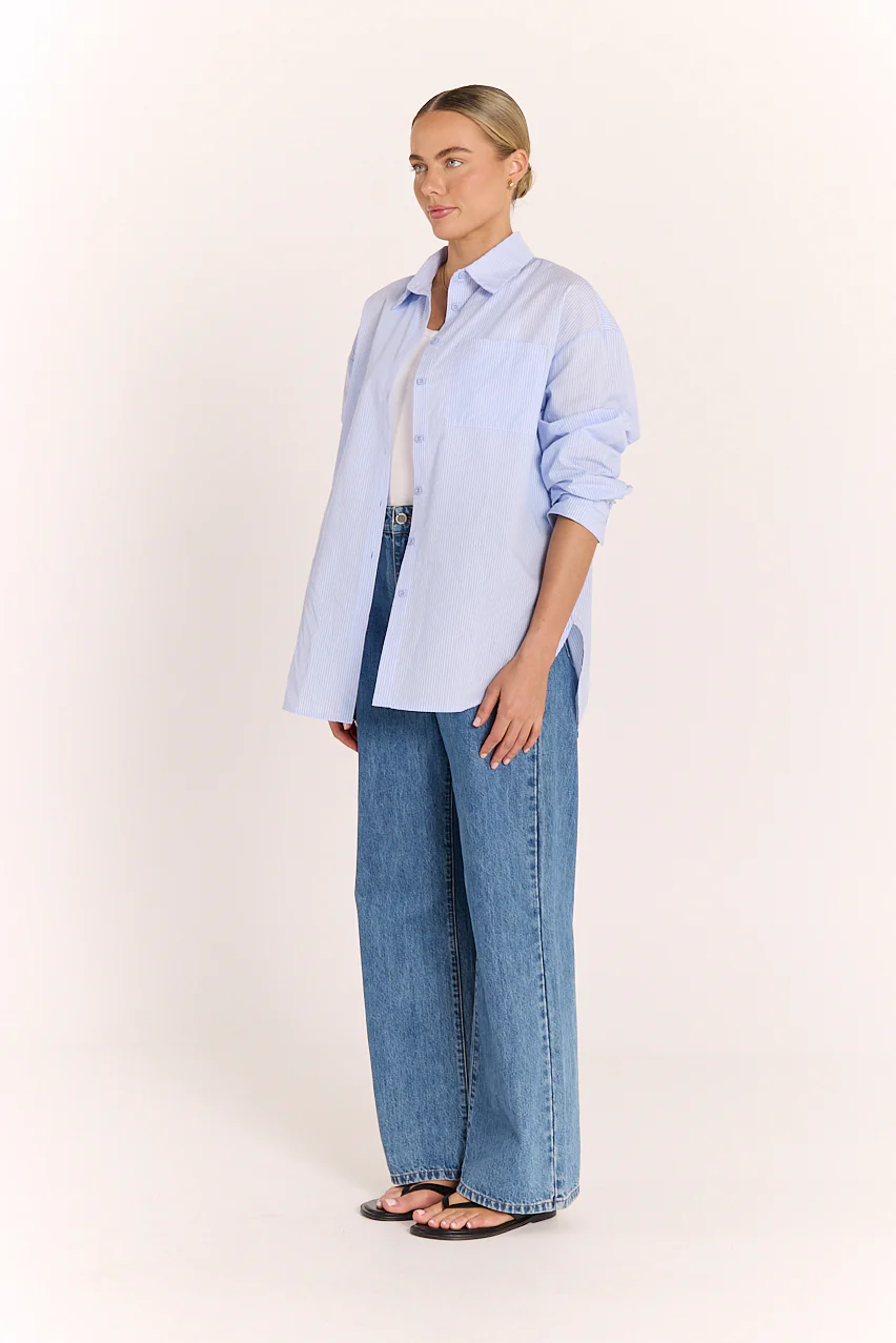 Emily Shirt - Blue Stripe - Image 7