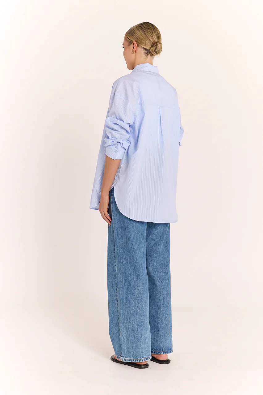 Emily Shirt - Blue Stripe - Image 8
