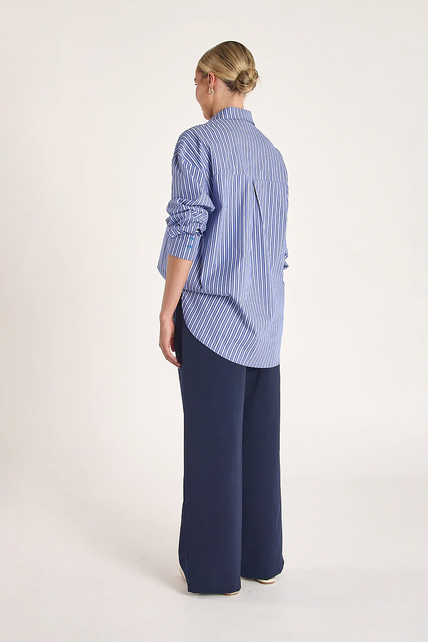 Emily Shirt - Navy Stripe - Image 4