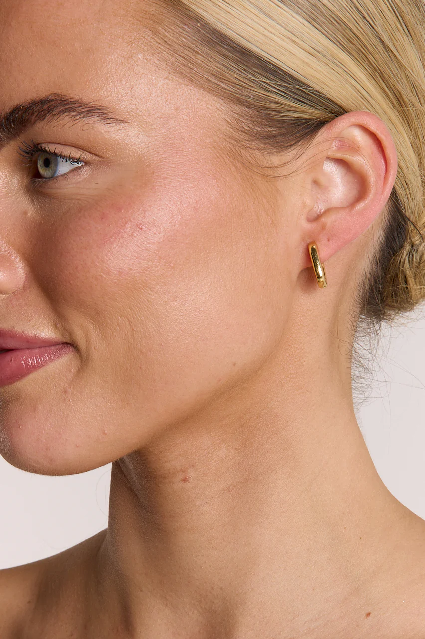Emma Earrings - Gold & Dark Tort - Image 2