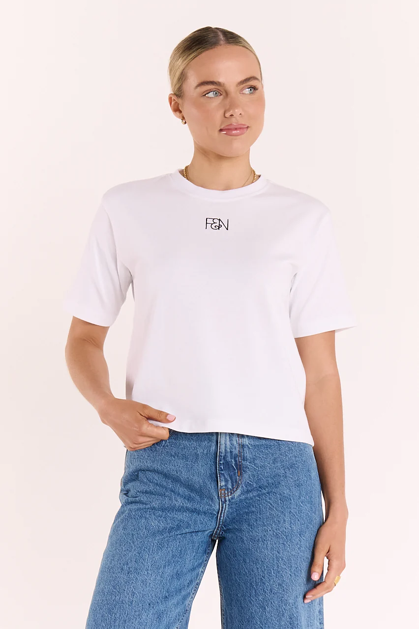 F&N Signature Tee - White - Image 4