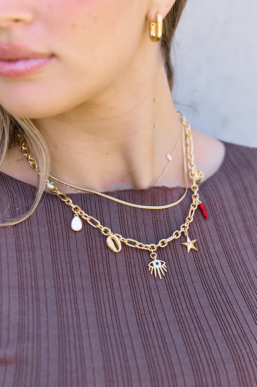 Fated Charm Necklace - Gold - Image 3