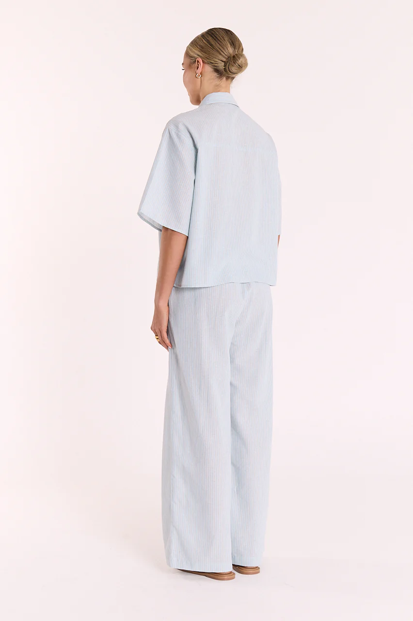 Georgia Shirt - Airy Blue Pinstripe - Image 6