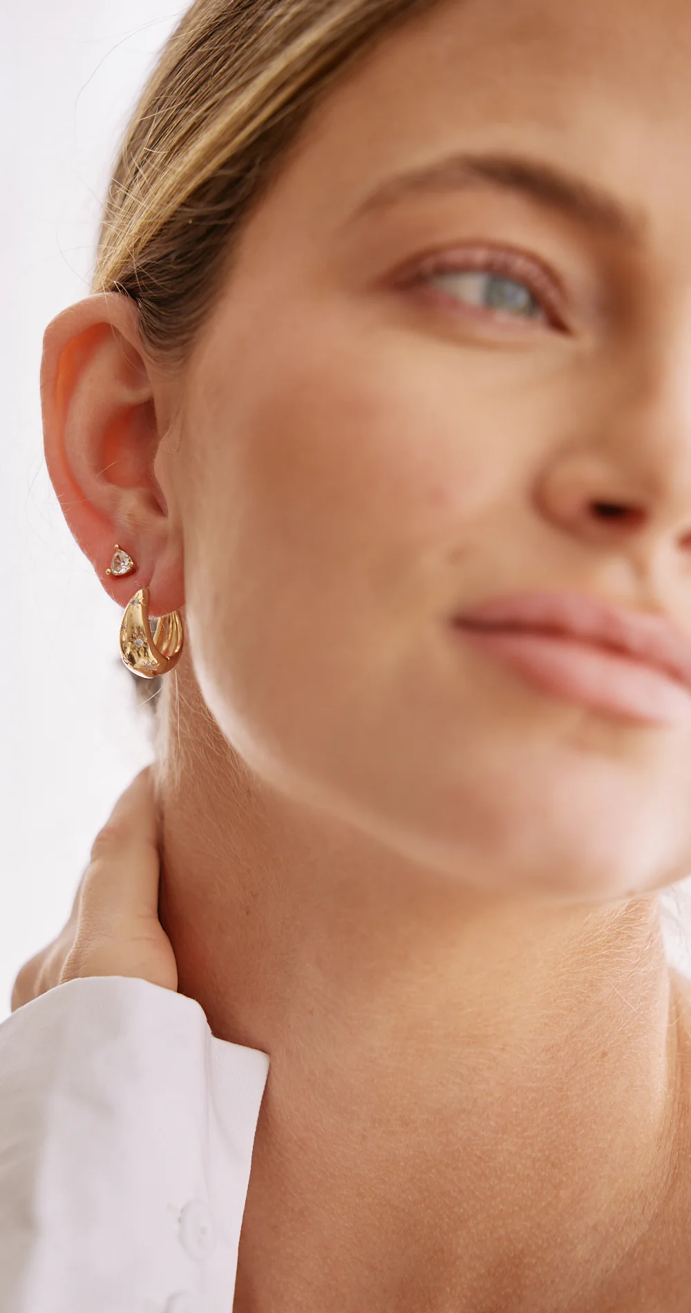 Gia Celestial Earrings - Gold - Image 4