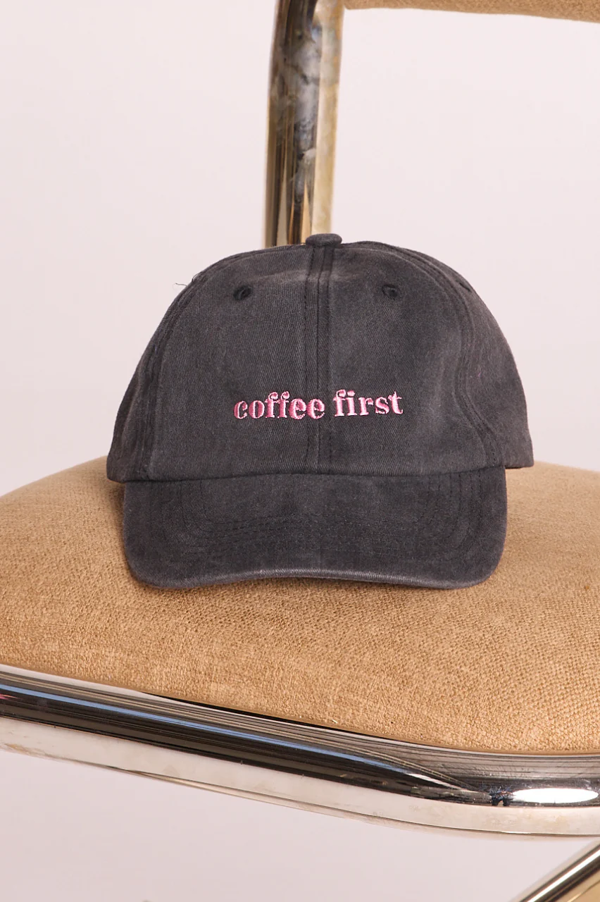Gigi Washed Denim Cap - Coffee First Black - Image 2