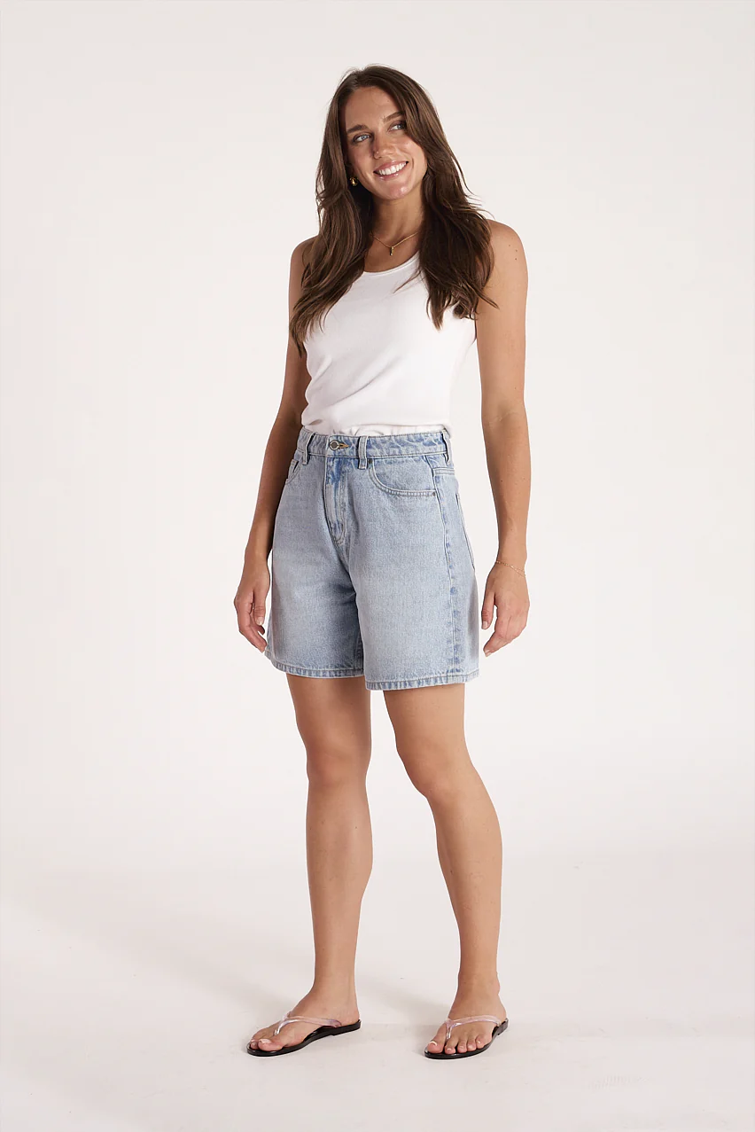 Grace Denim Short - Capri Blue - Image 6