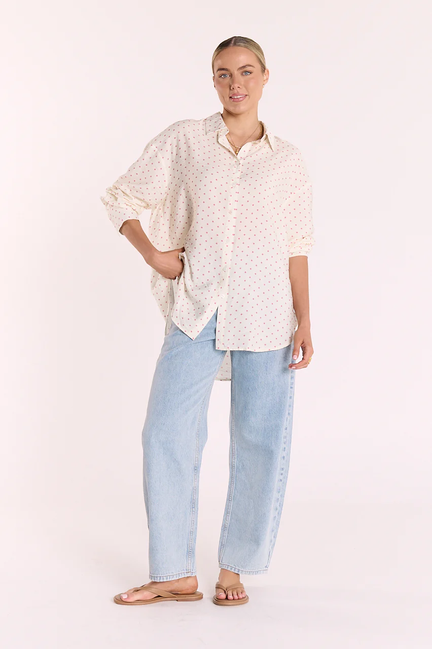 Harper Shirt - Pink Spot - Image 3