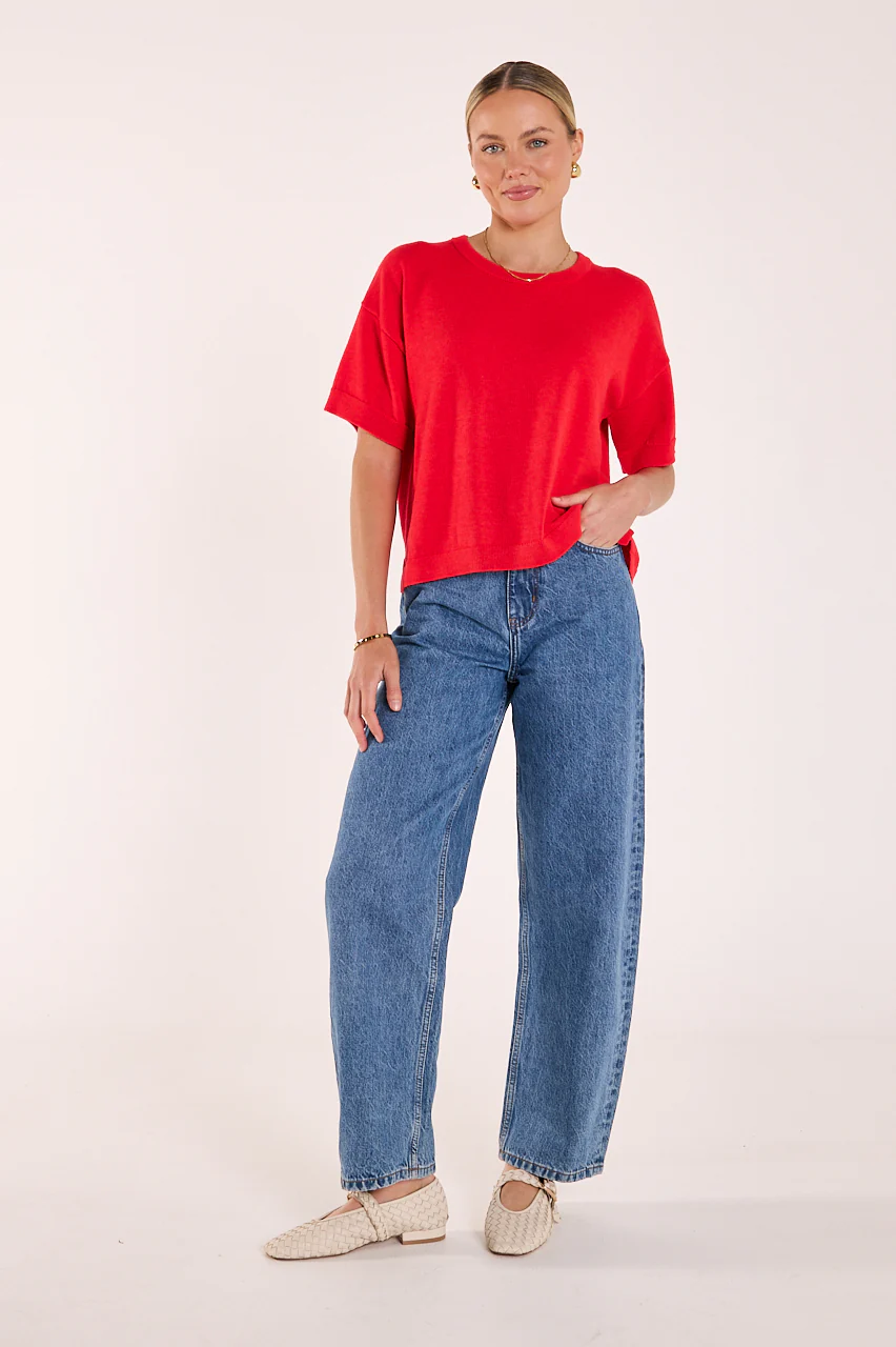Hartley Top - Red - Image 2