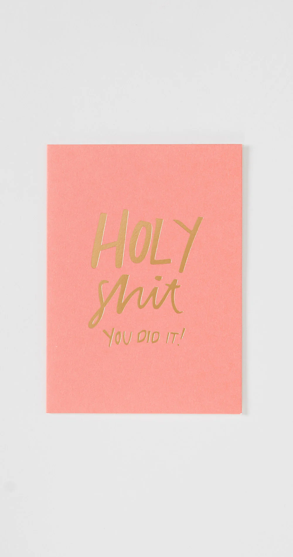 Holy Shit! Foiled Greeting Card