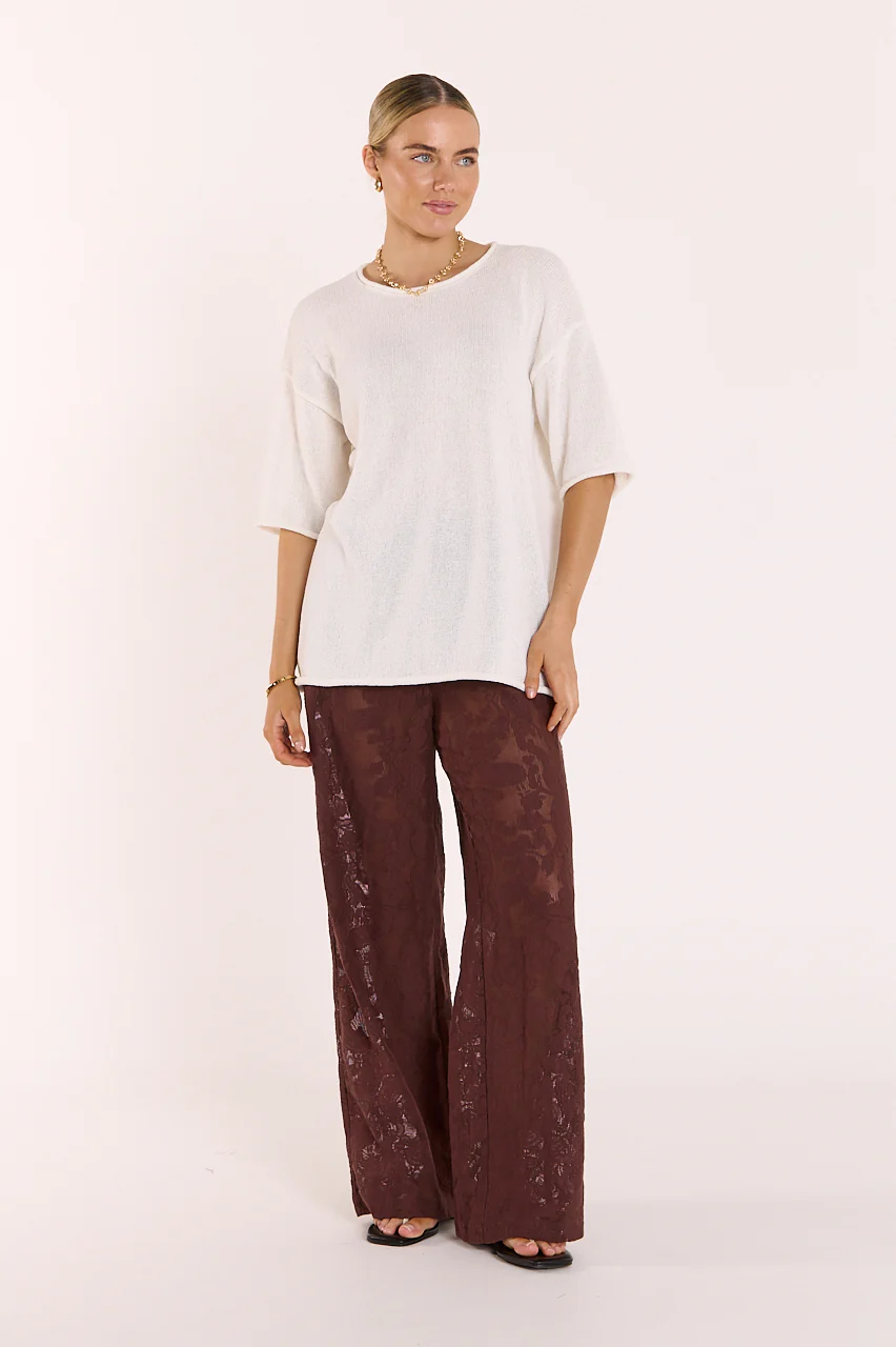 Indi Oversized Tee - White - Image 3