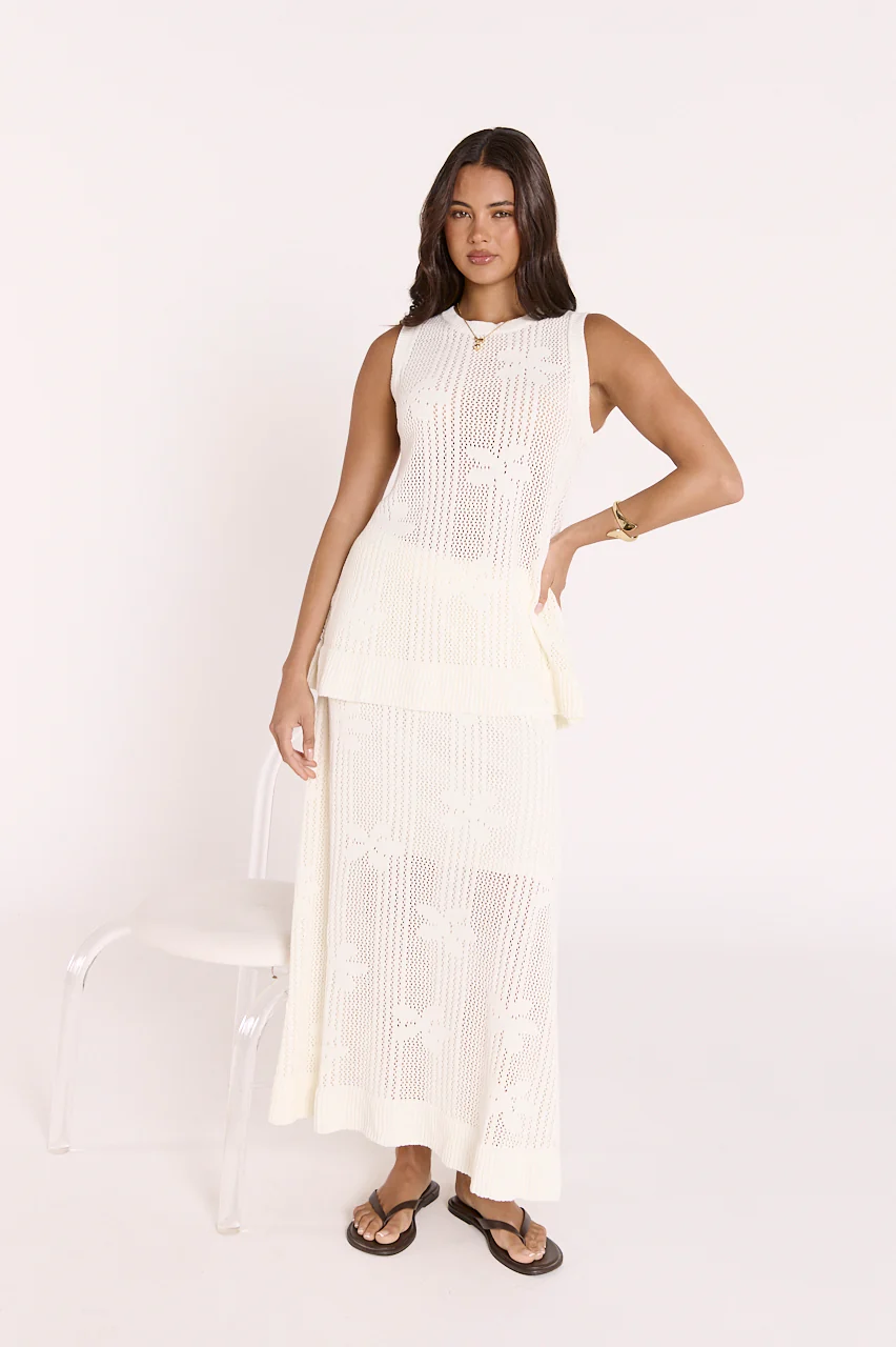 Iris Skirt - Cream - Image 4