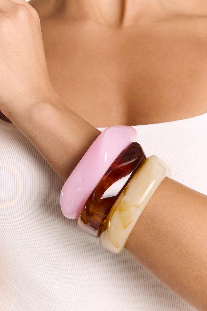 Jasmine Bangle - Pink - Image 4