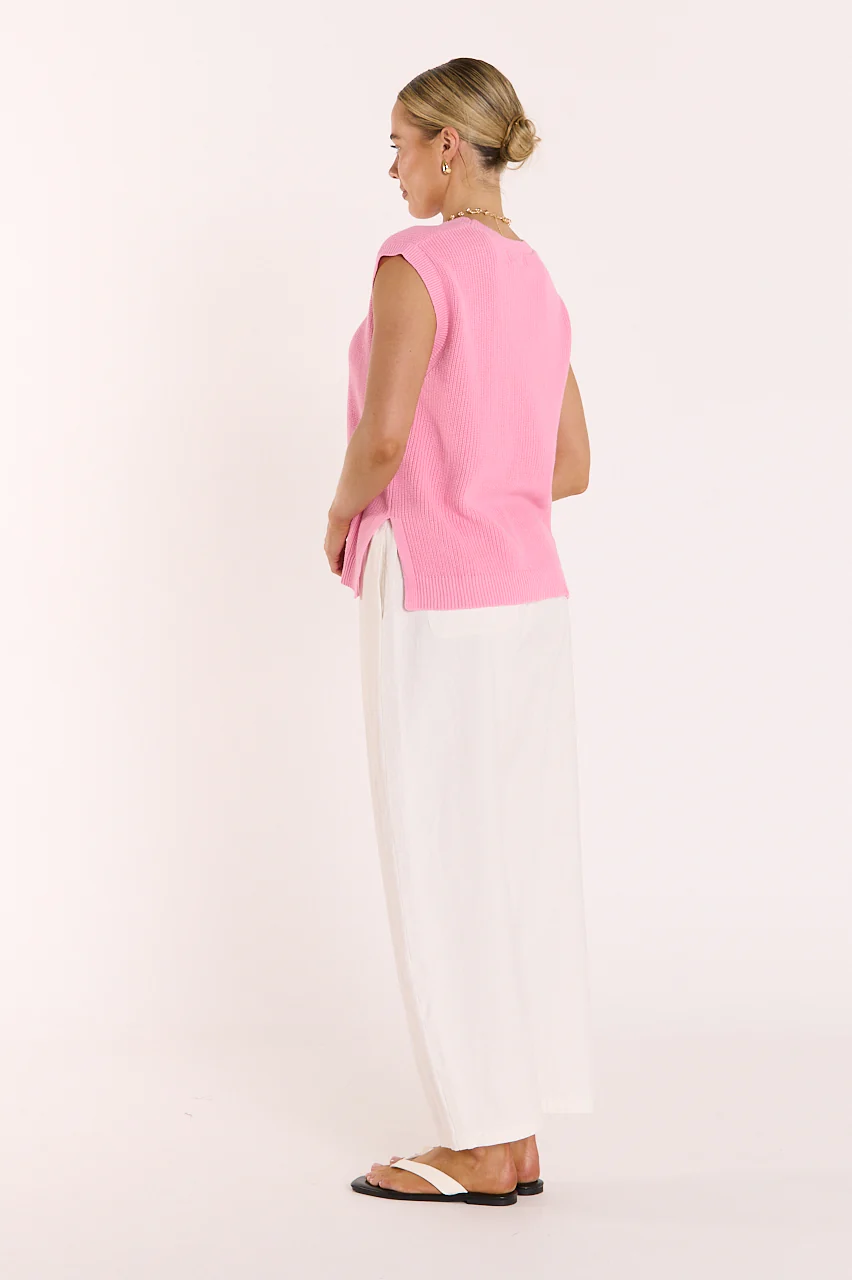 Jasper Knitted Tank - Pink - Image 6