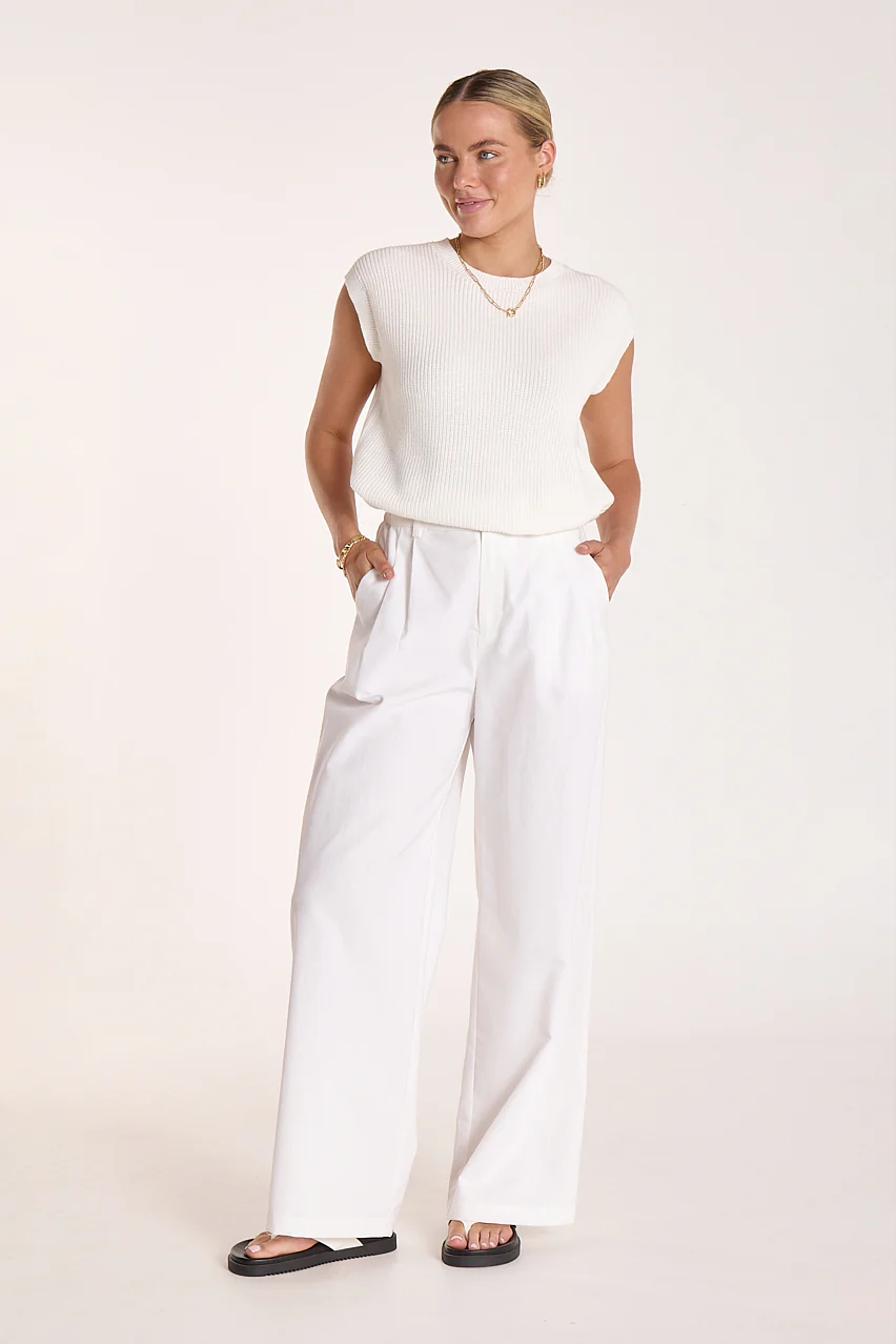 Jasper Knitted Tank - White - Image 4