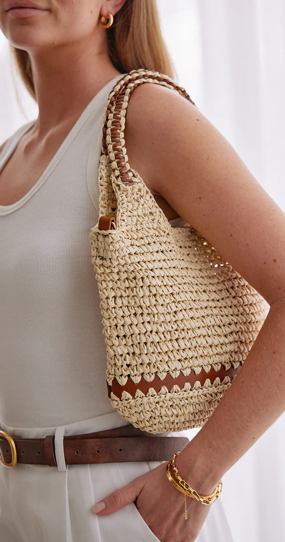 Jenny Straw Bag - Natural - Image 3