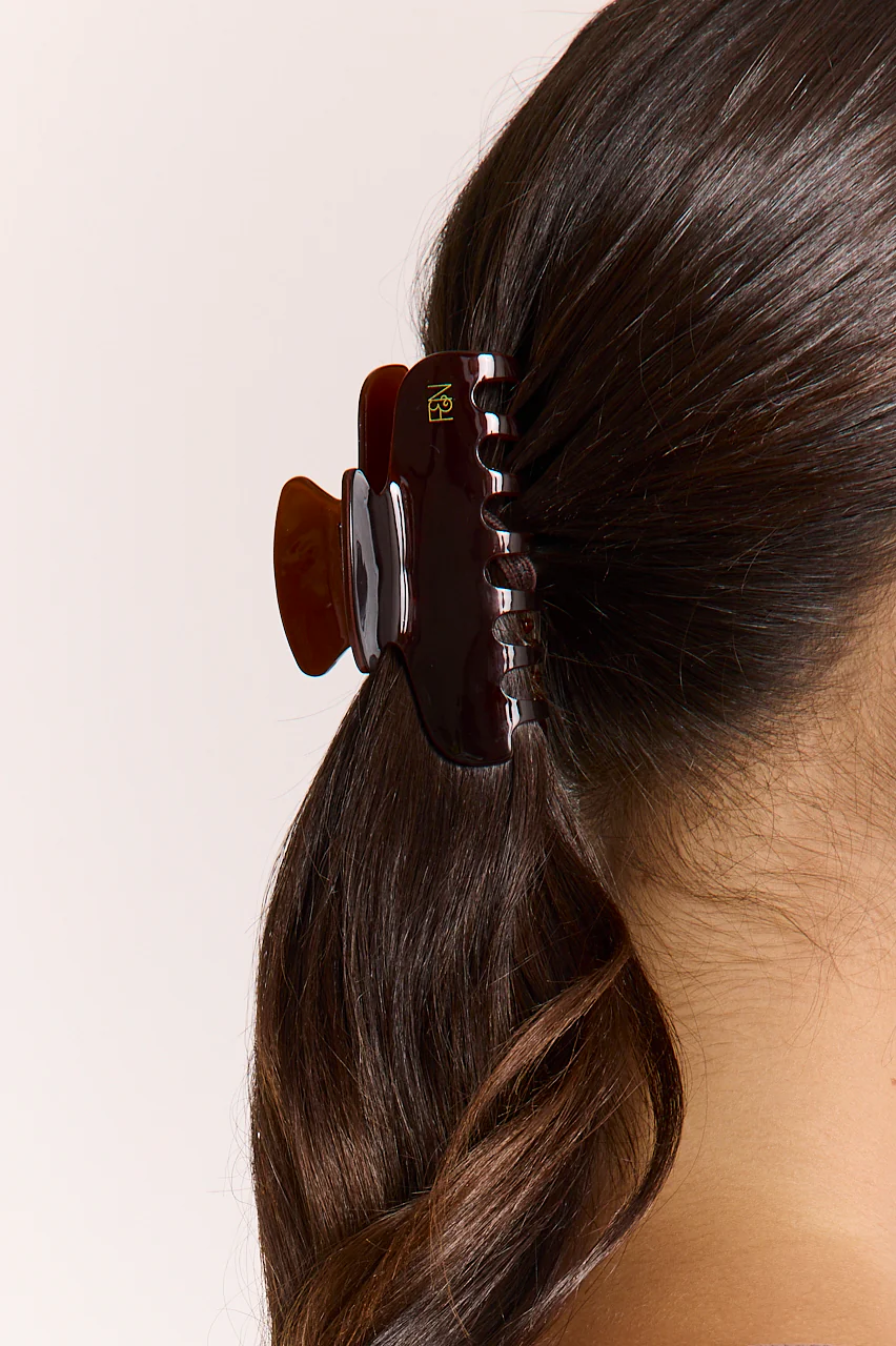 Kennedy Hair Clip - Brown