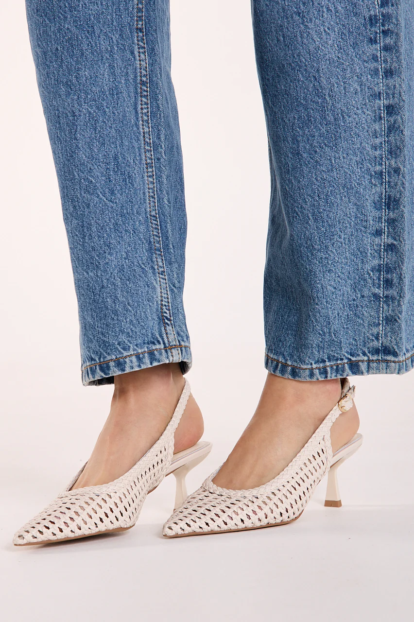 Koscuszkio Heel - Cream Weave