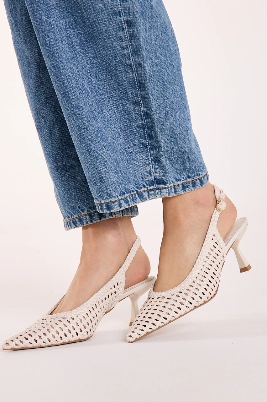 Koscuszkio Heel - Cream Weave - Image 3