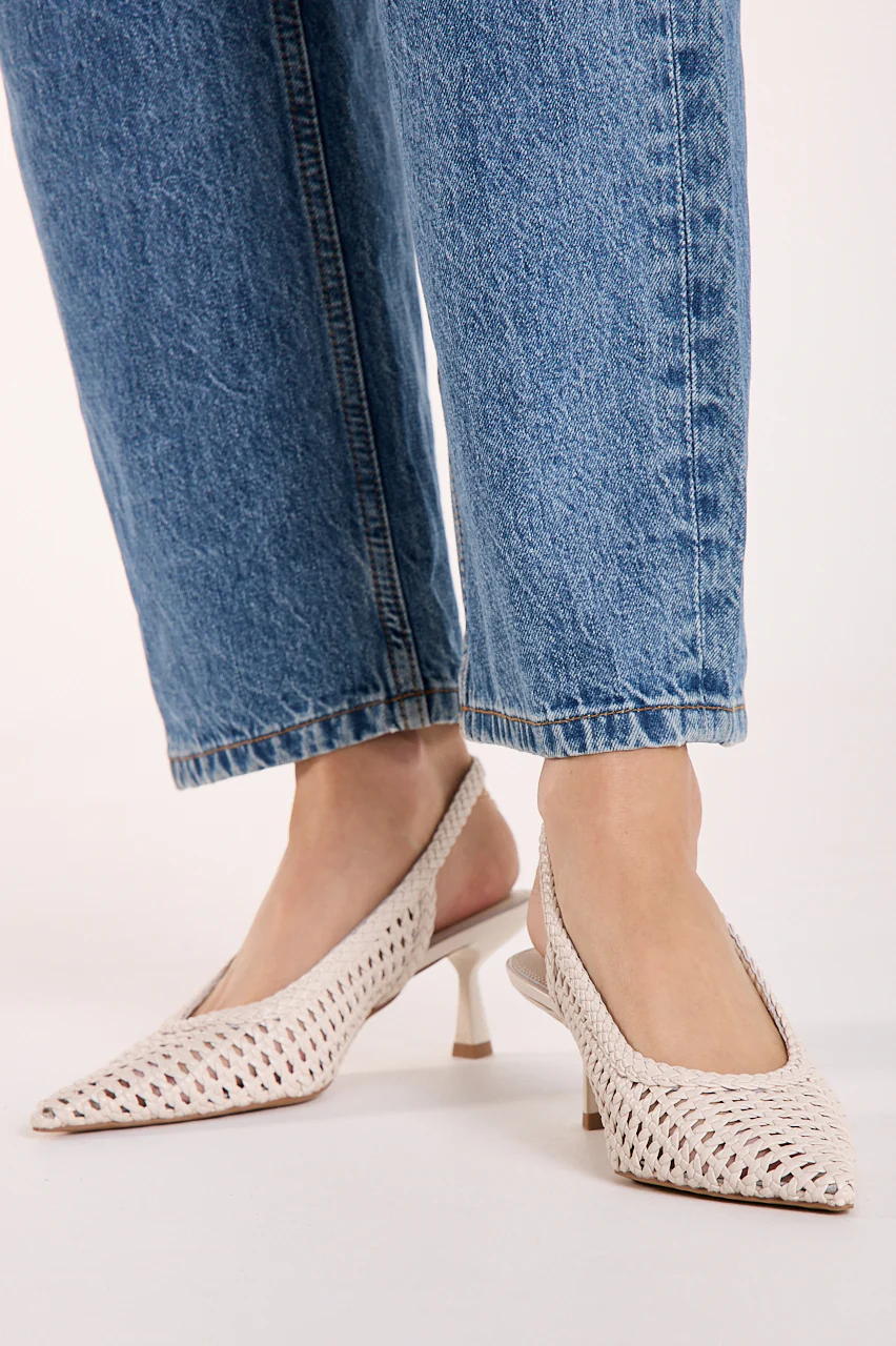 Koscuszkio Heel - Cream Weave - Image 4