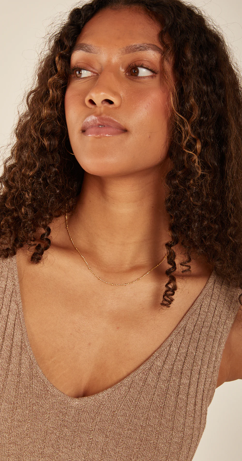Laney Beaded Necklace - Gold - Image 6