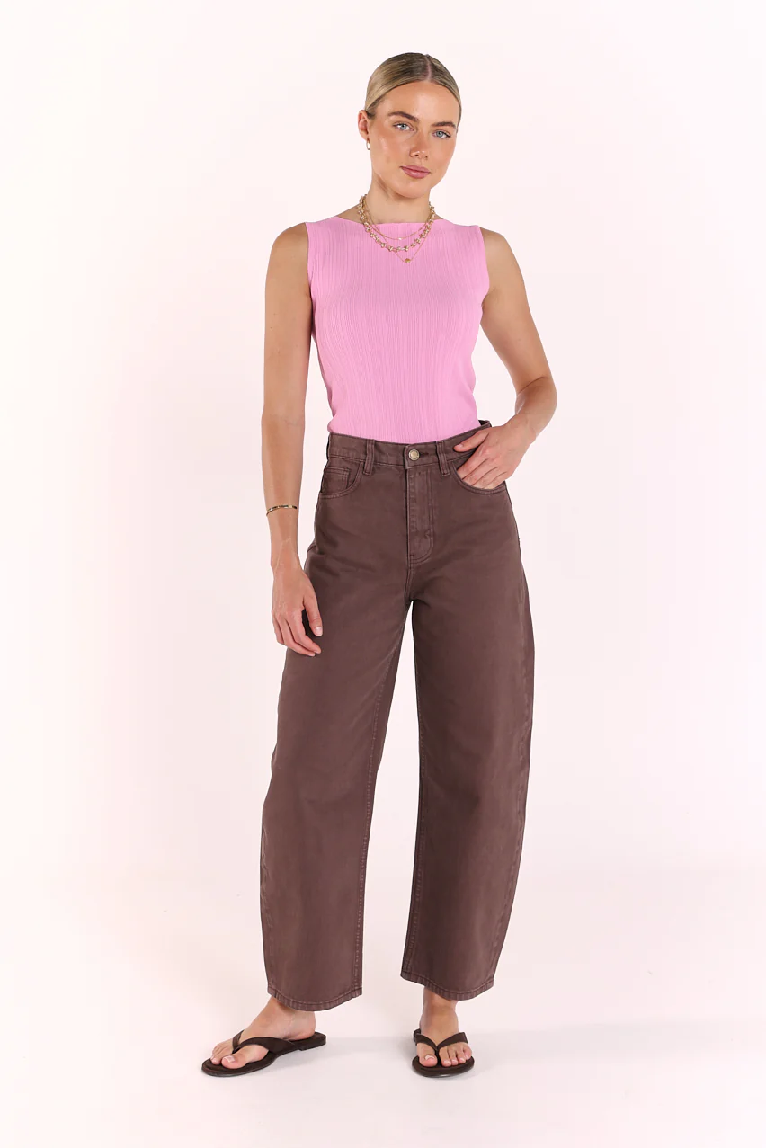 Lilly Boat Neck Tank - Pink - Image 3