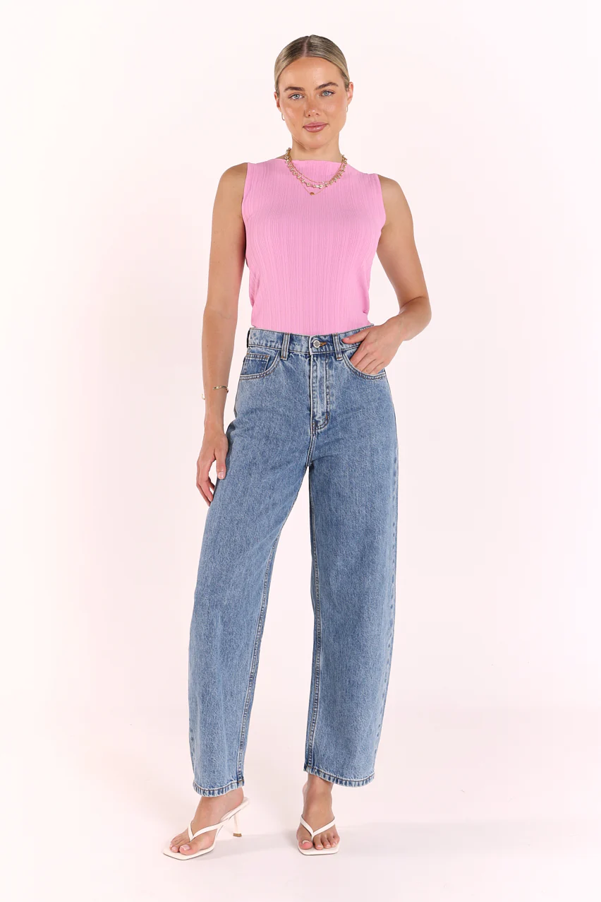 Lilly Boat Neck Tank - Pink - Image 5