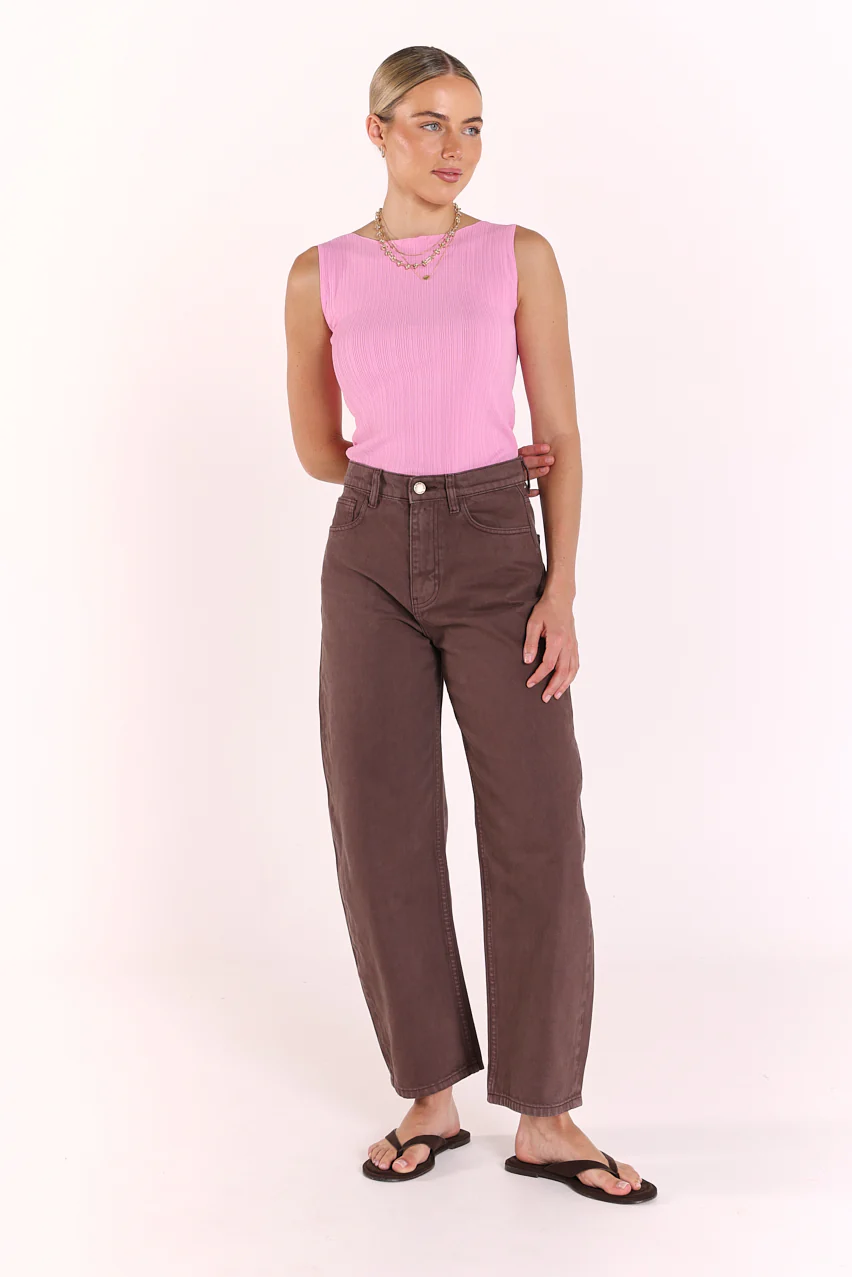 Lilly Boat Neck Tank - Pink - Image 6