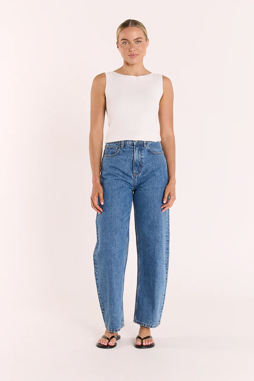 Lilly Boat Neck Tank - White - Image 4