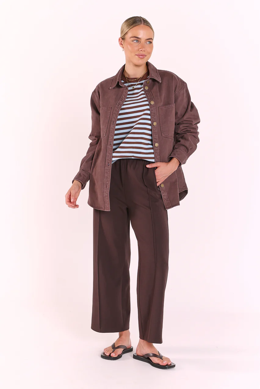 PRE-ORDER Lola Denim Jacket - Chocolate - Image 3