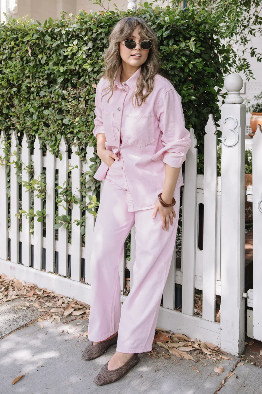 Lola Denim Jacket - Pink - Image 3