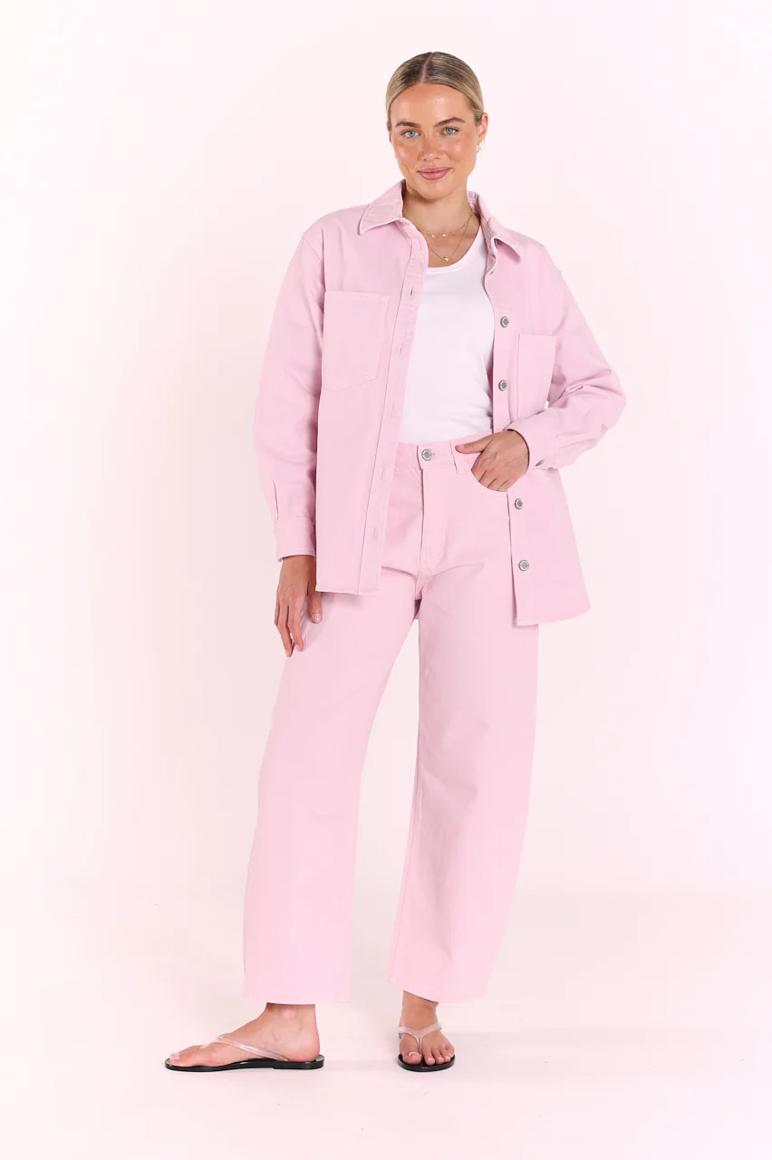 Lola Denim Jacket - Pink - Image 5