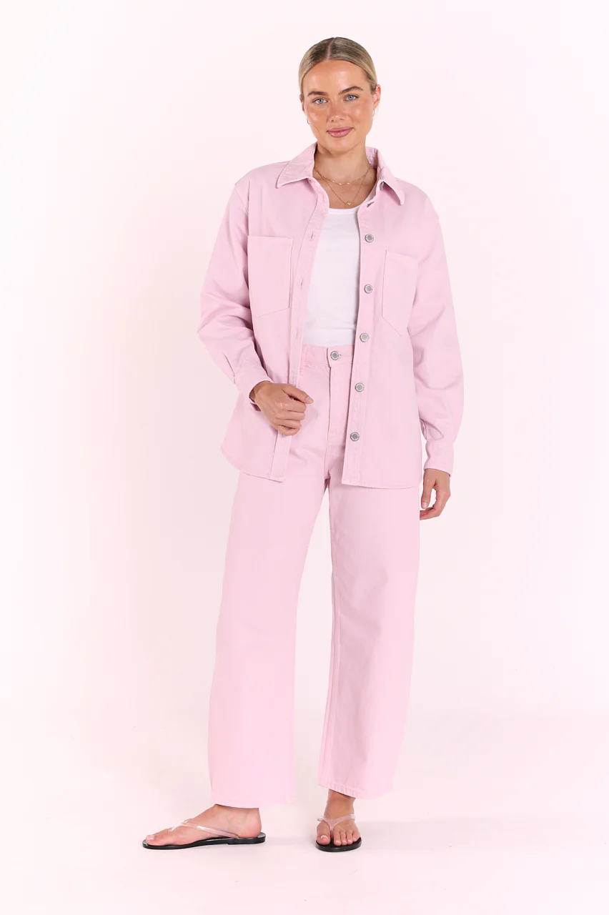 Lola Denim Jacket - Pink - Image 6