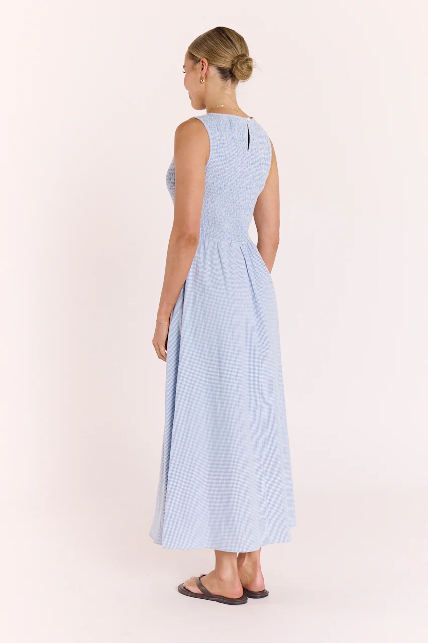 Lottie Dress - Blue Gingham - Image 6