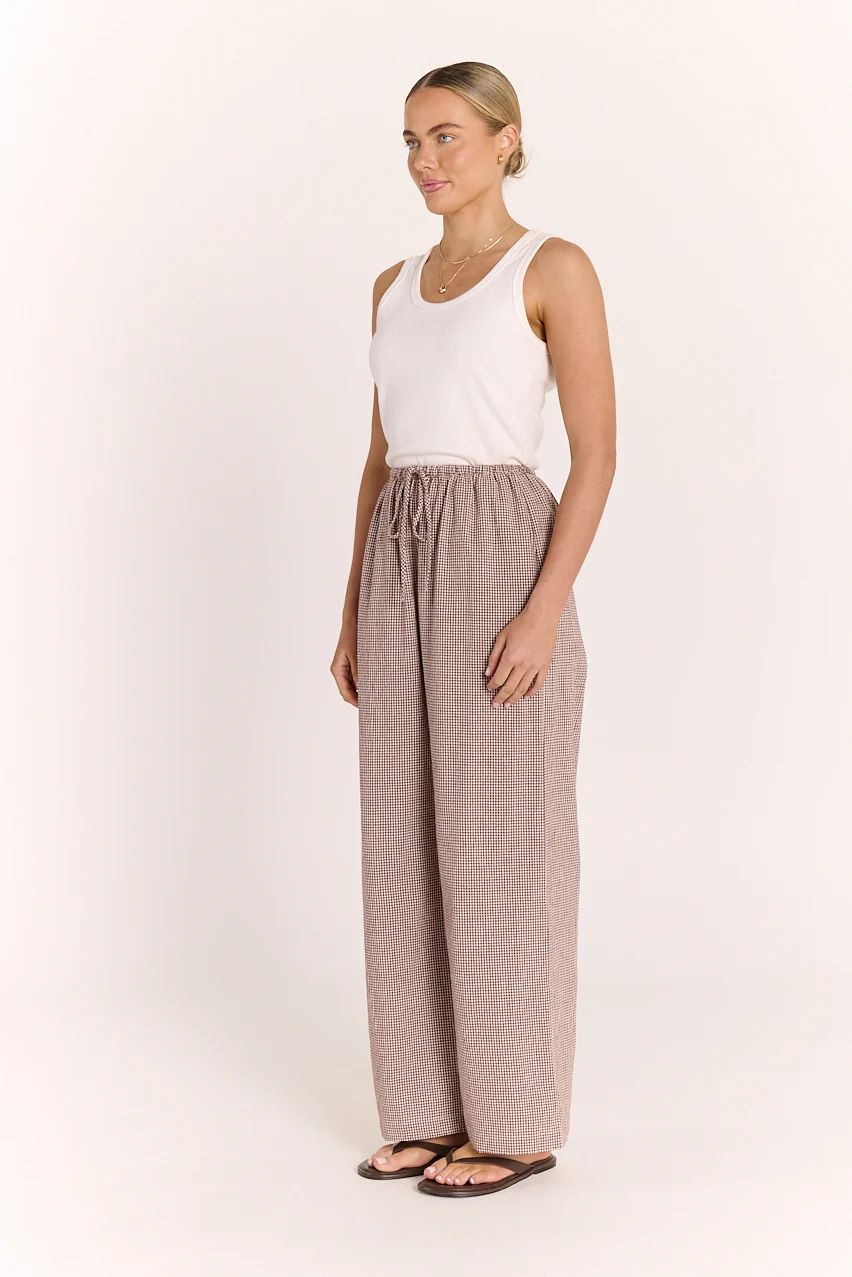 Lottie Pant - Chocolate Gingham - Image 5