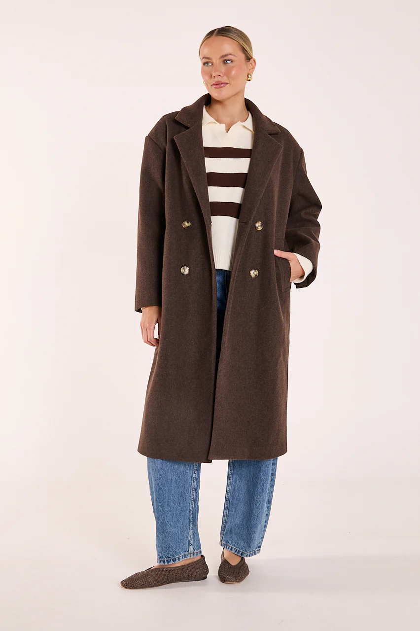 Magnolia Knit - Cream Chocolate Stripe - Image 3
