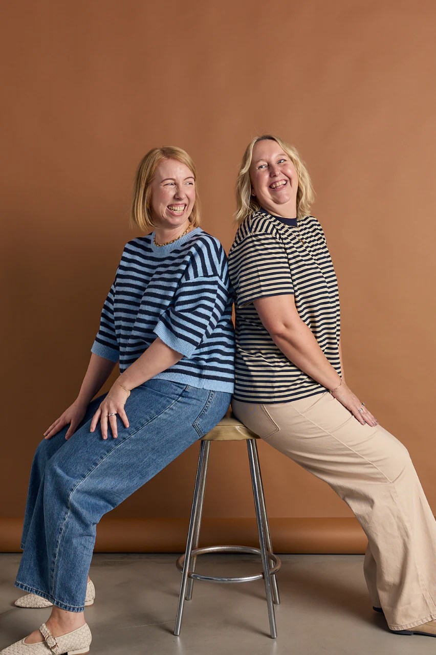 Maisie Knit - Blue Navy Stripe - Image 5