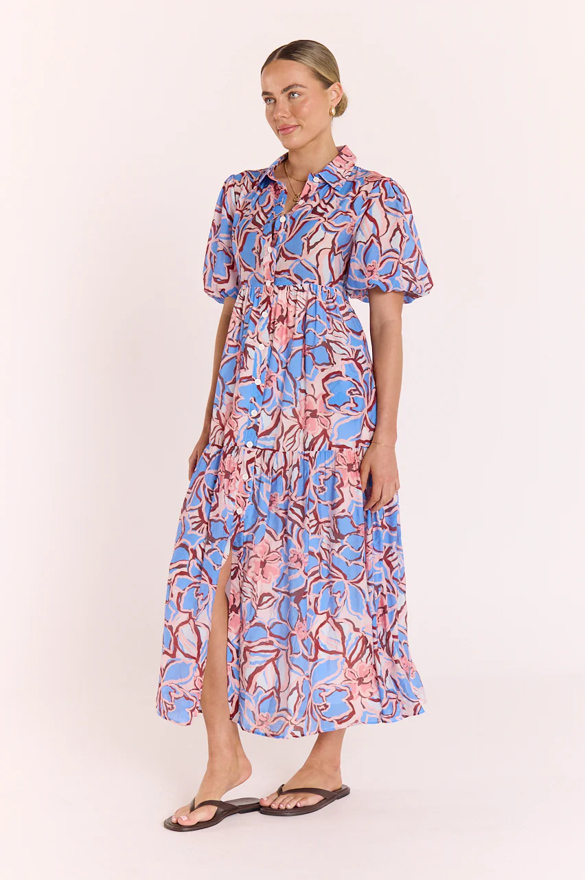 Marcie Dress - Blue Floral - Image 5