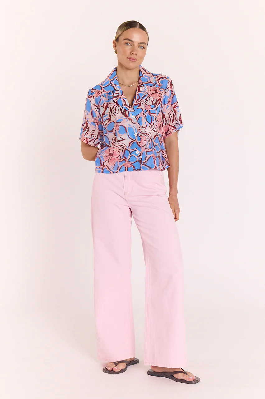 Marcie Shirt - Blue Floral - Image 2